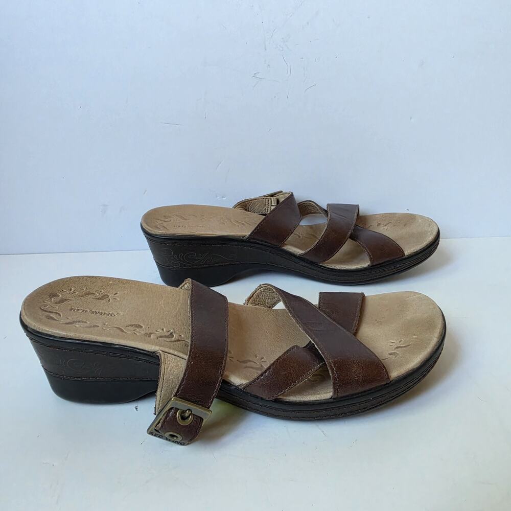 Red Wing Sandals Womens Size 9M Brown Leather Slides 4048 Slip On Shoes